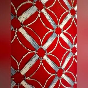 LILLIAN VERNON HAND ROLLED SILK SCARF